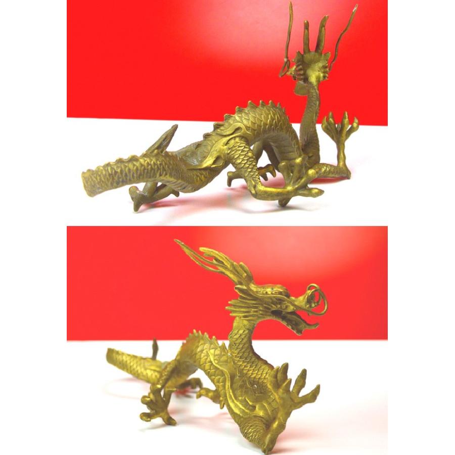 送料無料）◇《五本指の龍》◇銅製・皇帝願い龍(大)◇豪華特典◇天然本