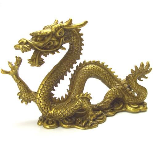 送料無料）◇《五本指の龍》◇銅製・皇帝願い龍○天然水晶玉付き○金運