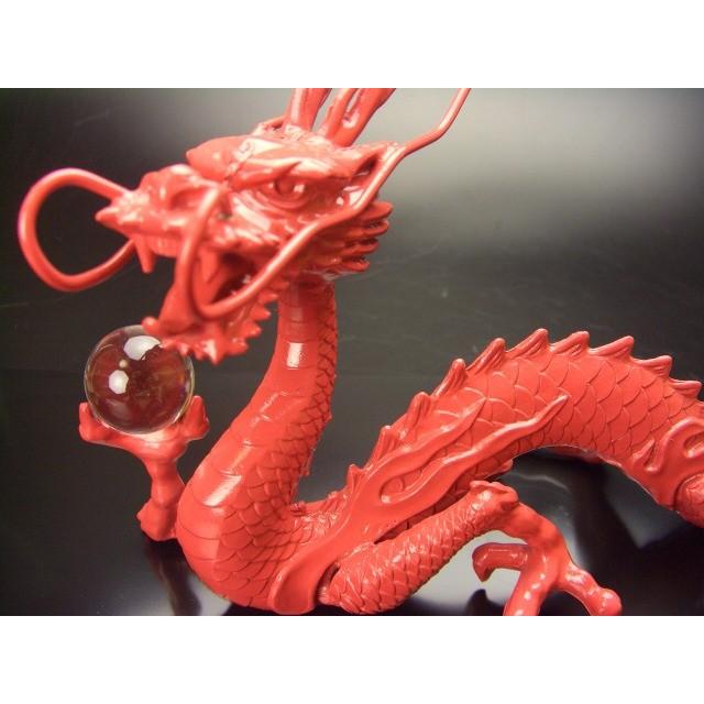送料無料)◇《三本指の龍》◇【赤龍】◇炎神・赤光龍◇風水の願い龍