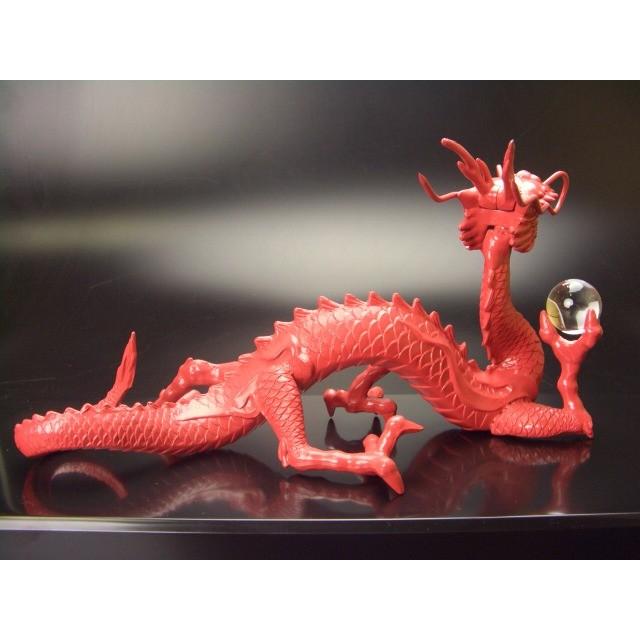 送料無料)◇《三本指の龍》◇【赤龍】◇炎神・赤光龍◇風水の願い龍