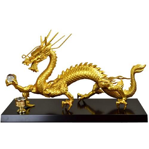 NO-1(送料無料)◇超巨大龍◇《三本指の龍》◇風水の黄金龍↑◇願い龍