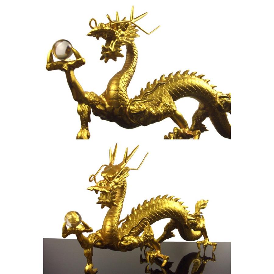 NO-1(送料無料)◇超巨大龍◇《三本指の龍》◇風水の黄金龍↑◇願い龍