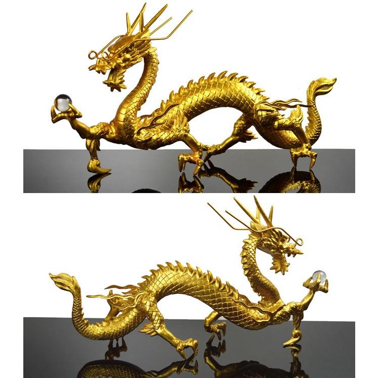 NO-1(送料無料)◇超巨大龍◇《三本指の龍》◇風水の黄金龍↑◇願い龍