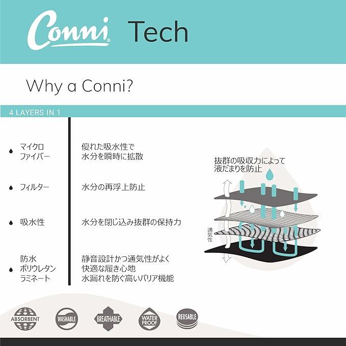 [Conni]キッズ・スポーツ ボクサー おねしょパンツ 子供用下着 高吸水 防水層付 通気性 トイレトレ対応（男女兼用）Conni Kids Sports |  | 08