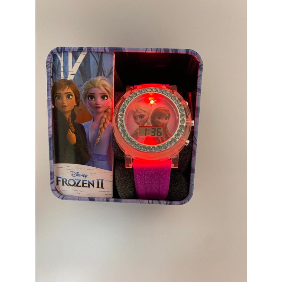 ディズニー Disney アナ雪 女の子 腕時計 ガールズ ウォッチ パープル 3色イルミネーション アナと雪の女王 |  | 01