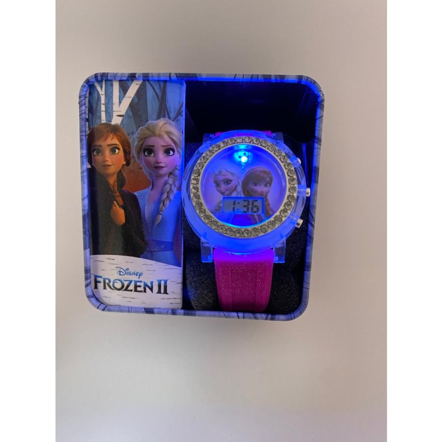 ディズニー Disney アナ雪 女の子 腕時計 ガールズ ウォッチ パープル 3色イルミネーション アナと雪の女王 |  | 02
