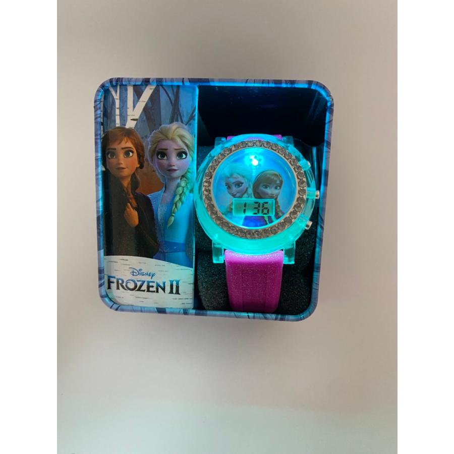 ディズニー Disney アナ雪 女の子 腕時計 ガールズ ウォッチ パープル 3色イルミネーション アナと雪の女王 |  | 03