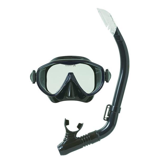 季節のおすすめ商品 マリンスポーツ シリコン マスクシュノーケルセット 大人用 ブラック Www Threeriversofs Com
