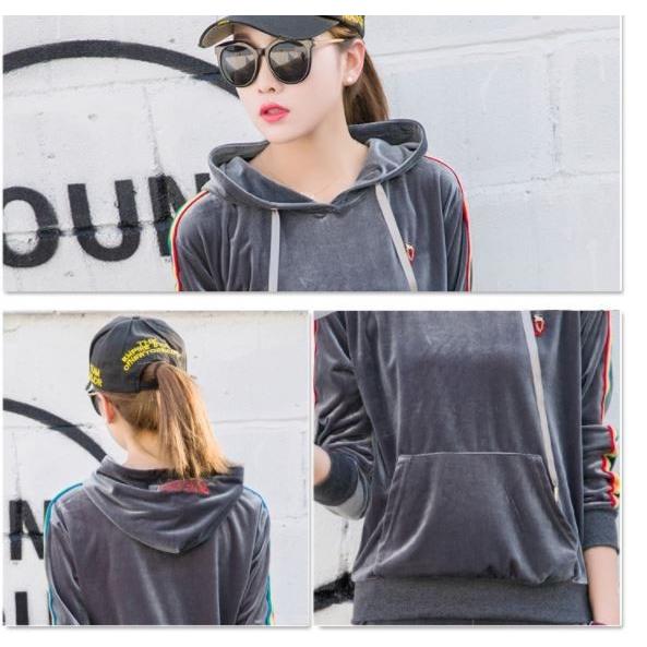 セットアップ レディース ベルベット ジャージ 上下セット 長袖 送料