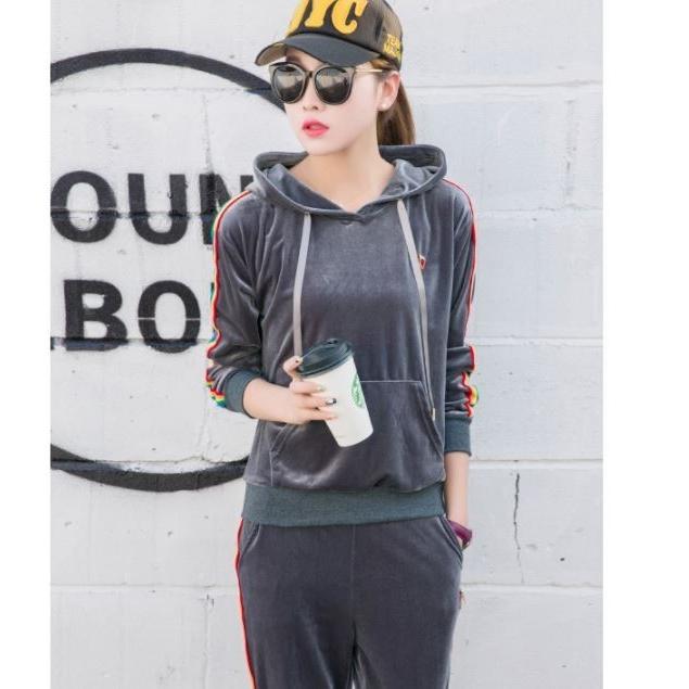 セットアップ レディース ベルベット ジャージ 上下セット 長袖 送料