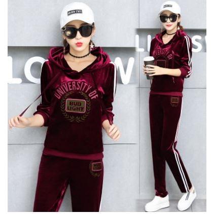 セットアップ レディース ベロア 上下セット 長袖 送料無料 : ふわふわ