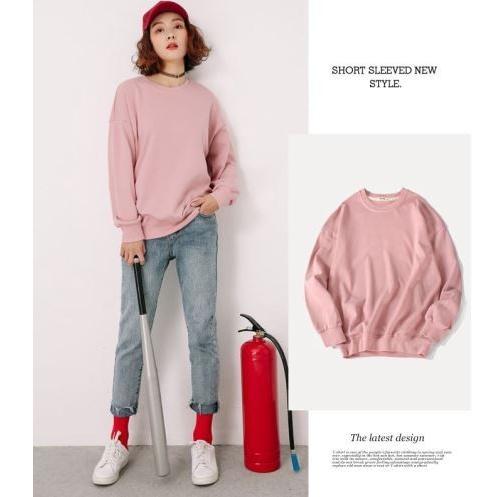 ピンク オーバーサイズ スウェット トレーナー トレーナー スウェット オーバーサイズスウェット_メンズ メンズ