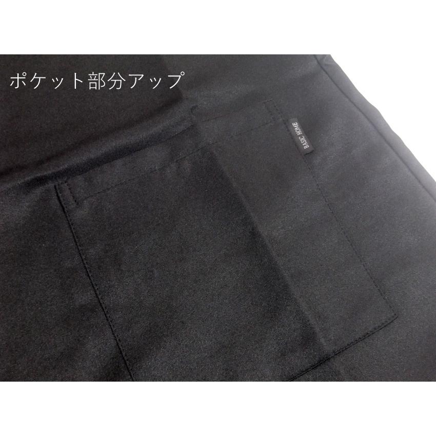 布和里 撥水 エプロン かぶるだけ ノーアイロン 速乾 無地 やや