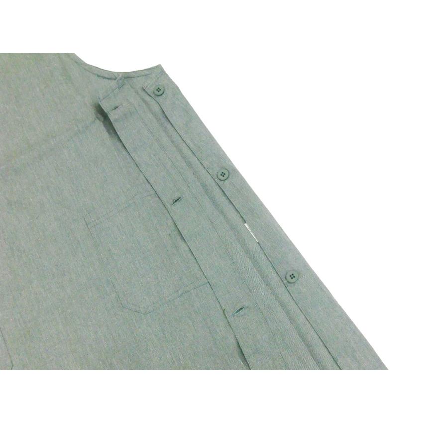 エプロン サイドボタン 保育士 フリーサイズ LL 大きいサイズ 普通丈と小柄な方に嬉しいショート丈 | 布和里 | 21