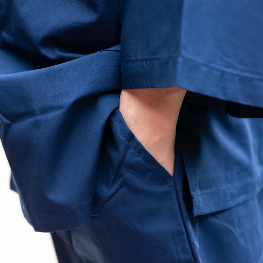 布和里 メンズ 作務衣 ズボン 単品 男性 さむえ パンツのみ モンペ 春