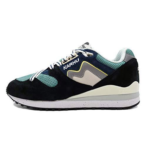 おトク情報がいっぱい Karhu カルフ カルフ スニーカー シンクロン クラシック ジェットブラック ブルーウィングティール Us９ 27 0cm 27 5cm シューズ