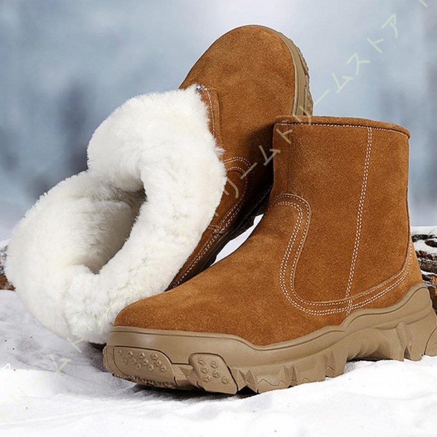 スノーブーツ メンズ スノーシューズ 雪靴 綿靴 綿靴 防寒靴 冬靴