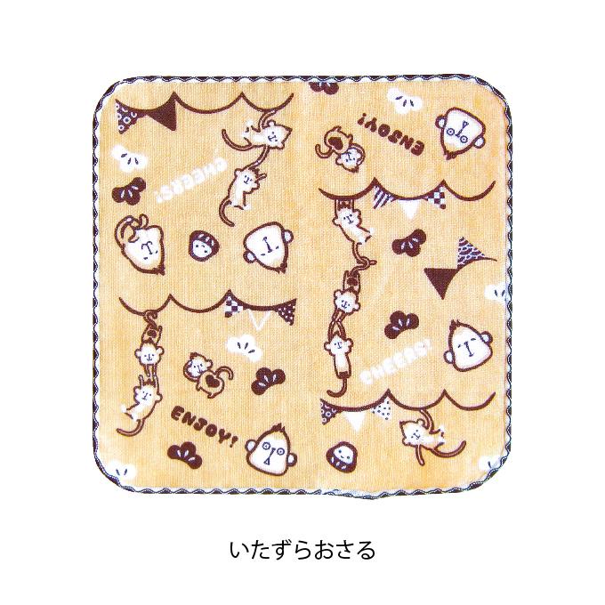 ハンカチ タオル プチサイズ ハンドタオル 日本製 綿100％ 和モダン