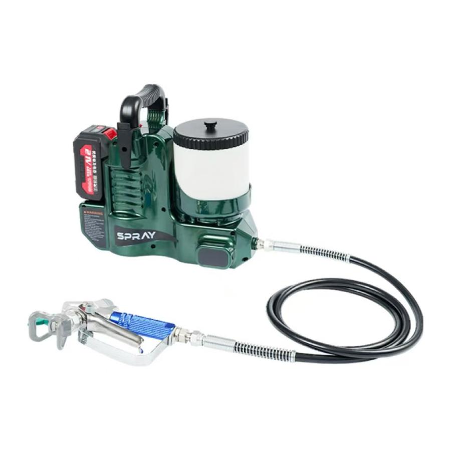 エアホース　エアスプレーガン付き 高圧塗装機 スプレーガン 電動スプレーガン 10段3.0AH電池2 個