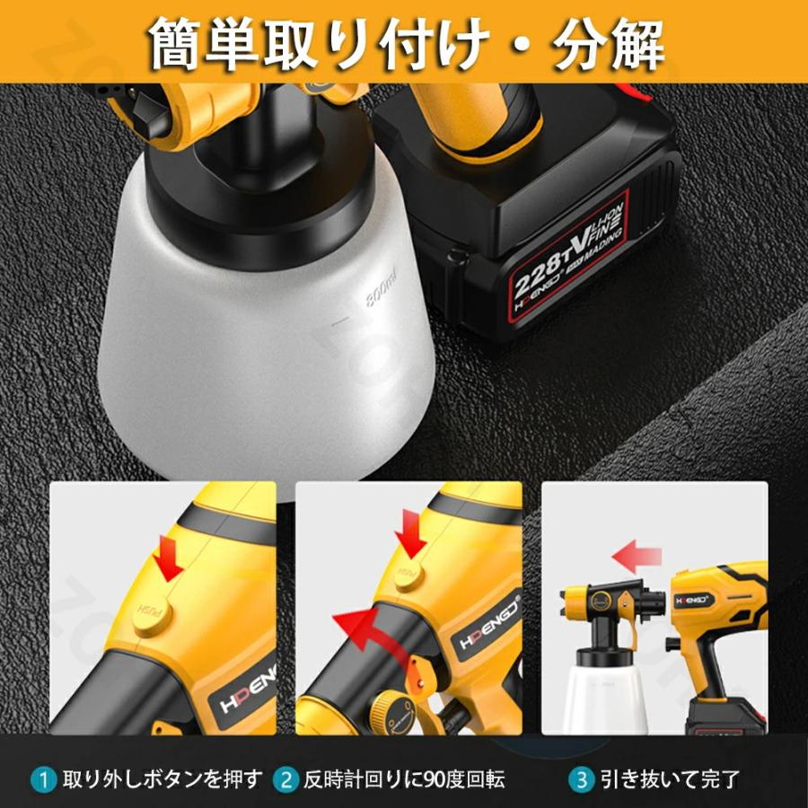 コードレススプレーガン デウォルトバッテリー対応 電動スプレーガン