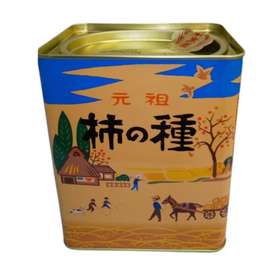 浪花屋製菓 柿の種 縦缶 170g 新潟 お土産 ギフト : 津南観光物産館