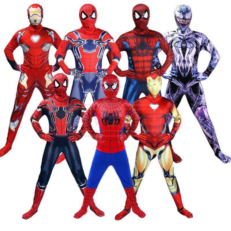 アベンジャーズ 風 アイアンマン スパイダーマン 子供 子ども用 人気 タイツ 全身タイツ 弾力性 伸縮性 コスチューム コスプレ 仮装 ハロウィーン 変装 レビューを書けば送料当店負担