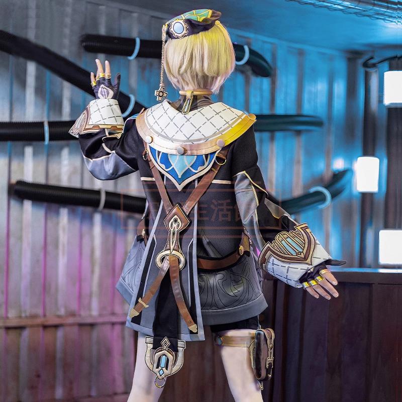 原神 げんしん genshin 風 フレミネ Freminet コスプレ衣装 ウィッグ 