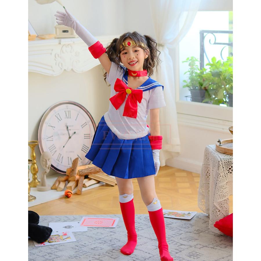 美少女戦士セーラームーン風 子供用大人用月野うさぎ セーラーコスプレ 