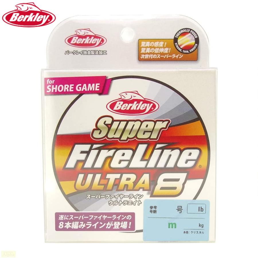 Berkley (バークレー) スーパーファイヤーラインウルトラ8 1.2号/20lb 150m クリスタル PEライン/スーパーライン/シーバスライン Berkley（バークレイ） スーパーファイヤーライン ウルトラ8 150m 1.2