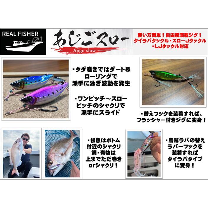 REAL FISHER（リアルフィッシャー） あじごスロー 120g #イワシピンク