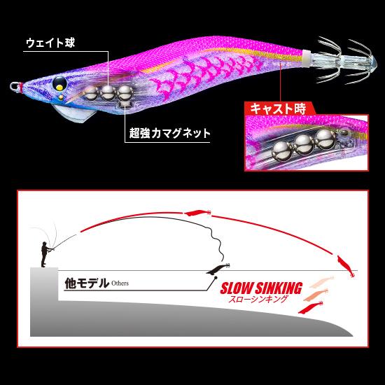 YO-ZURI ヨーヅリ アオリーQ マグネット SS 3.5号 #9.NRBW 藻場