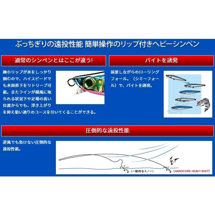 DUEL（デュエル） ハードコア ヘビーショット S 105mm 30g 8 レッド