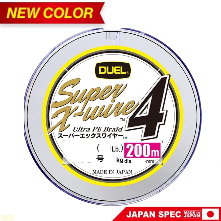 DUEL デュエル スーパーエックスワイヤー4 200m 10m×5色 DUEL デュエル スーパーエックスワイヤー4 200m 10m×5色