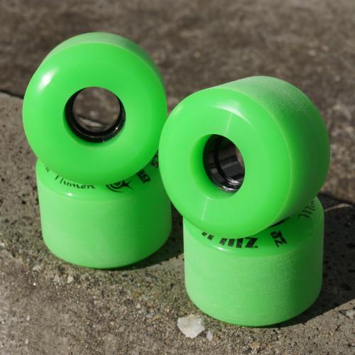 60mm 太目シェイプ スケートボード ソフトウィール ズールーウィール