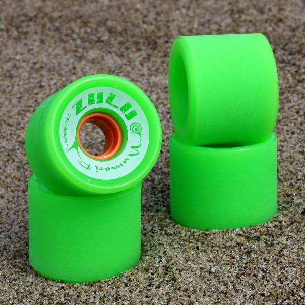 パワースライド専用ソフトウィール Zulu Wheels Numerip 78a 65mm green Yow Carver のアップグレードに｜fwskate｜03