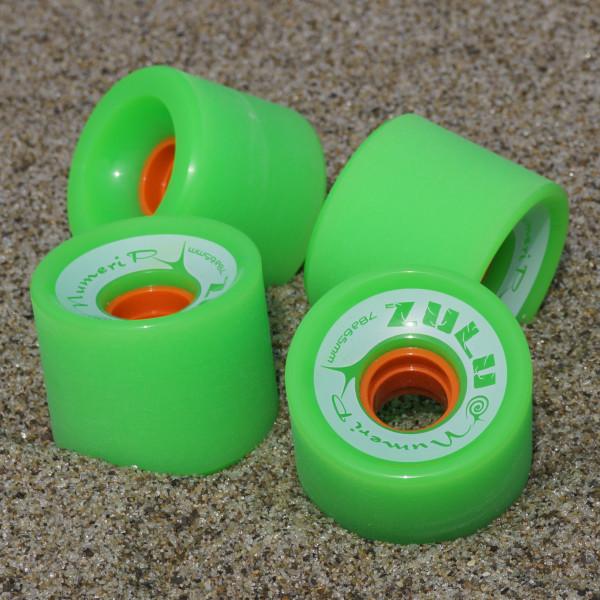 パワースライド専用ソフトウィール Zulu Wheels Numerip 78a 65mm green Yow Carver のアップグレードに｜fwskate｜05