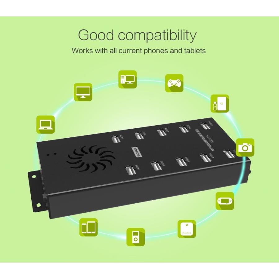 【充電・同期通信】同時対応　10ポート2.1A　USB Hub（USB2.０） |  | 01