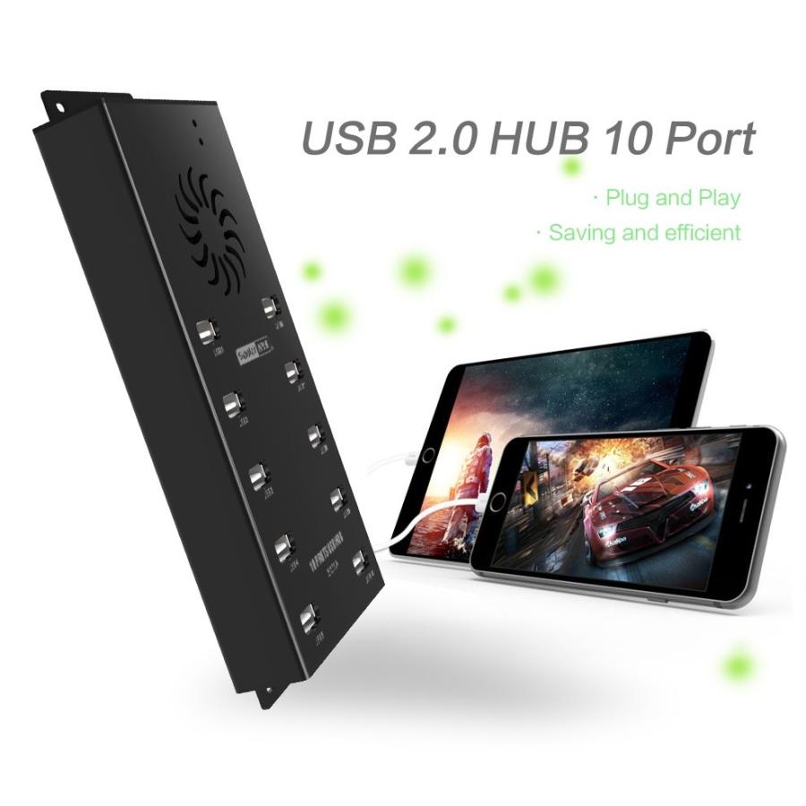 【充電・同期通信】同時対応　10ポート2.1A　USB Hub（USB2.０） |  | 02