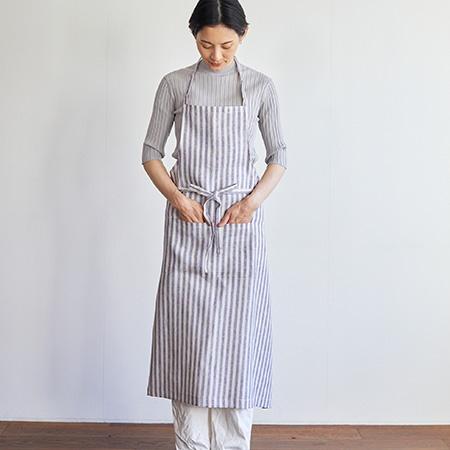 fog linen work（フォグリネンワーク） エプロン linen full apron