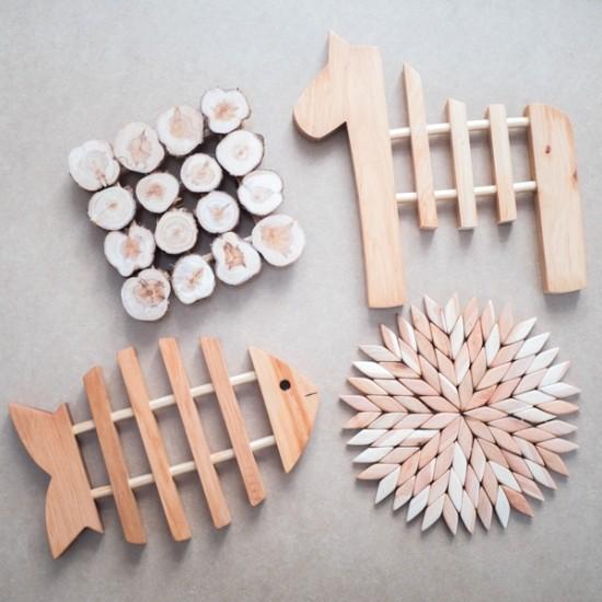 鍋敷き ダーラヘスト ダーラナホース 馬 スカンジナビスク