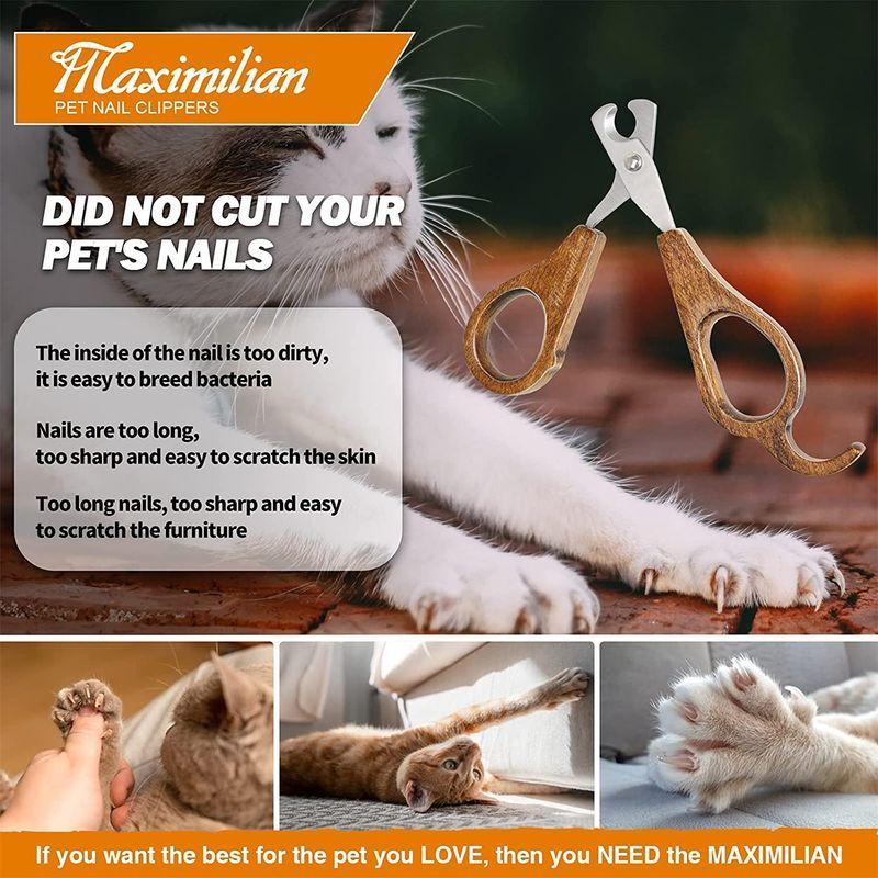 人気激安 Maximilian猫爪切り ペット爪切り 持ちやすい 軽量 切れ味 ネイルクリッパー ネイルトリマー カーブ型ハサミ 犬の爪切 お手入れ トリミング用品 Aliuminium Lt