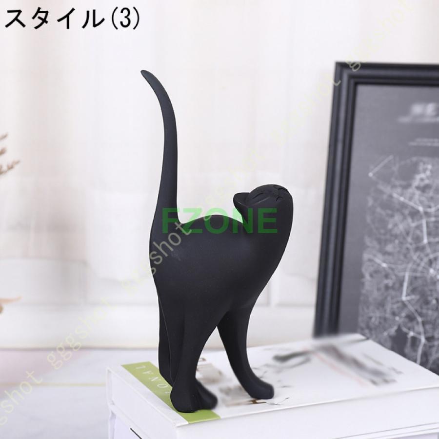 猫 動物 彫刻品 現代 置物 オブジェ レジン 飾り物 モダン アート オブジェ インテリア プレゼント モダン モダン アート 樹脂 置物 猫 彫刻風 動物の置物｜fzone｜07