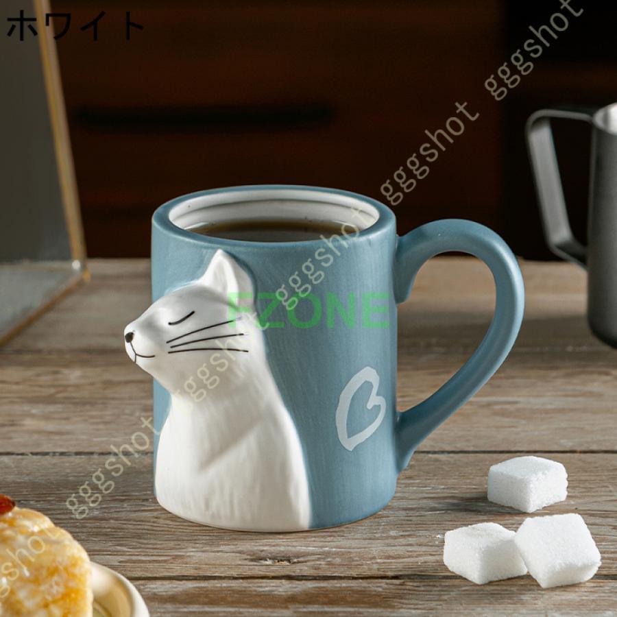 キスペアマグ セット マグカップ ねこアニマル ギフト食器 かわいい プレゼント お祝い お返し お礼 贈物 スプーン付 大さめ おしゃれ コージー コップ カップ｜fzone｜05