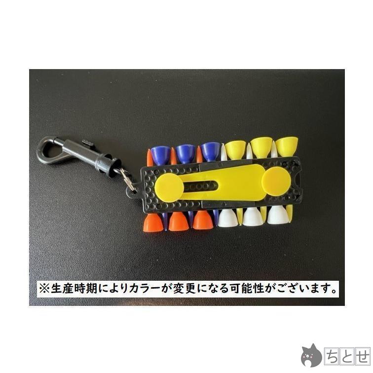 ゴルフティー ゴルフティーホルダー ゴルフ用品 ゴルフ小物 ホルダー付き マーカー ボール置き キーホルダー カラビナ付き おしゃれ 便利 カラフル｜fzone｜14