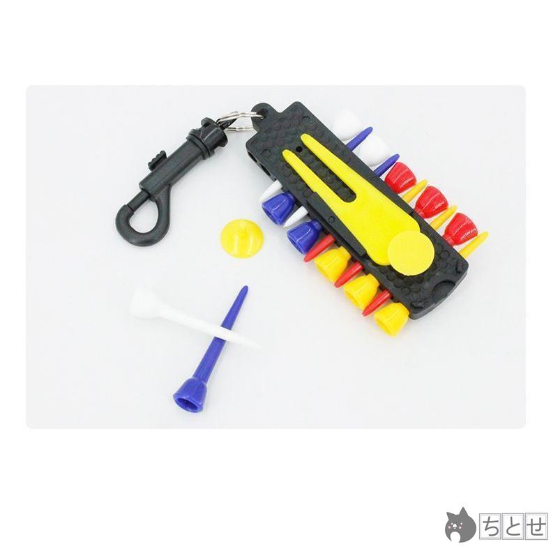 ゴルフティー ゴルフティーホルダー ゴルフ用品 ゴルフ小物 ホルダー付き マーカー ボール置き キーホルダー カラビナ付き おしゃれ 便利 カラフル｜fzone｜08