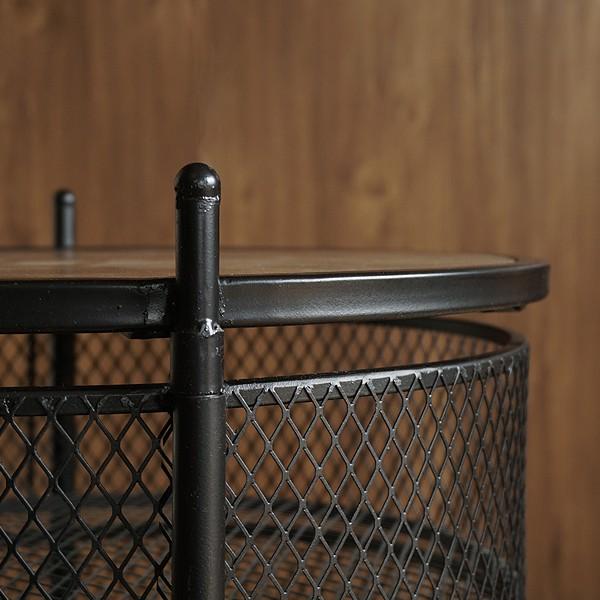 サイドテーブル ベッド ソファー テーブル ベッドサイドテーブル ナイトテーブル ミニテーブル 北欧 おしゃれ 丸型  キャスター付き 木製 アイアン 収納｜g-balance｜04