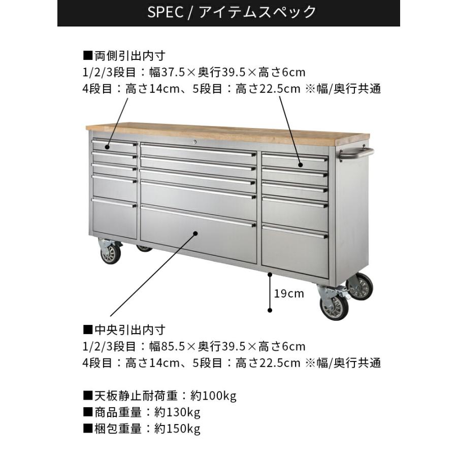 ツールキャビネット ガレージ 倉庫 ステンレス スチール アイアン 頑丈 