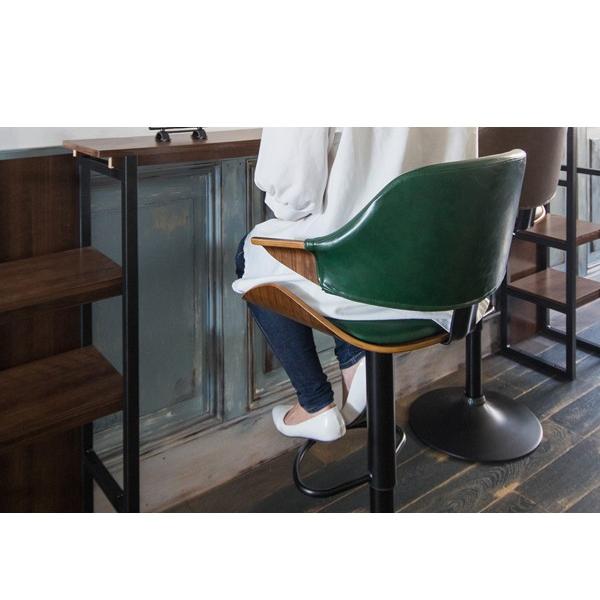 カウンターチェア ハイチェア バーチェア おしゃれ 昇降式 ハイ