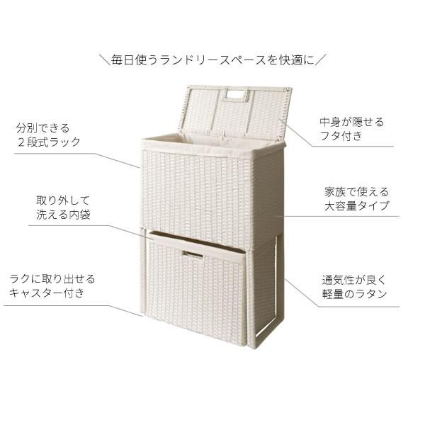ランドリーバスケット 2段 スリム ふた付き 北欧 おしゃれ ランドリーボックス チェスト Mt 0308 Good Balance Interior 通販 Yahoo ショッピング