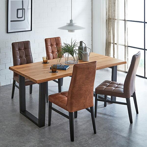 ダイニングテーブル 6人用 6人掛け おしゃれ 無垢材 一枚板風